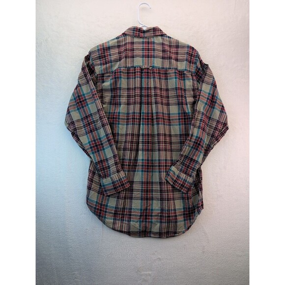 Pendleton Oceanside Long Sleeve Button Down Shirt India Madras Plaid Size Medium - Picture 8 of 9